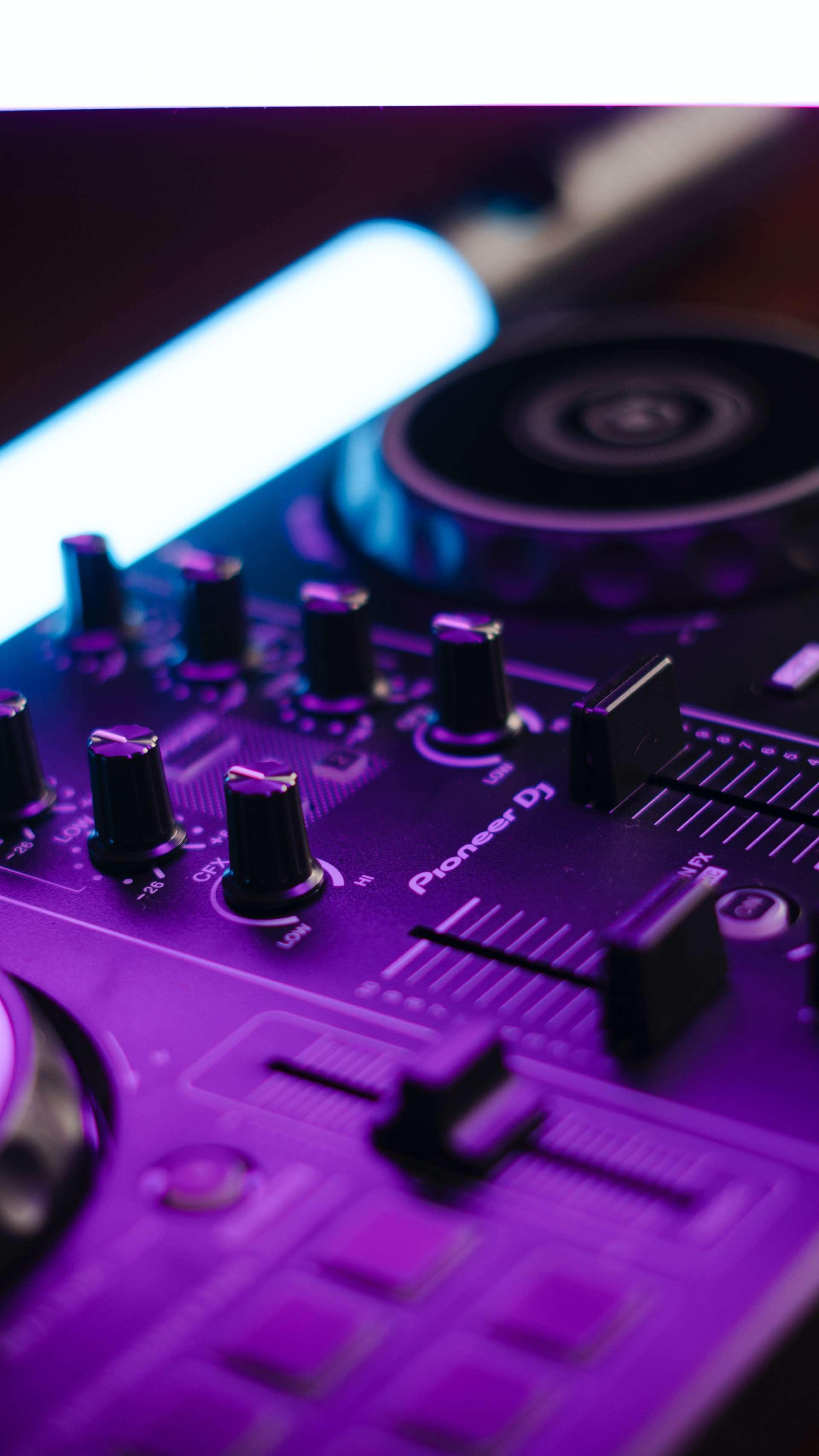 foto de consola de sonido